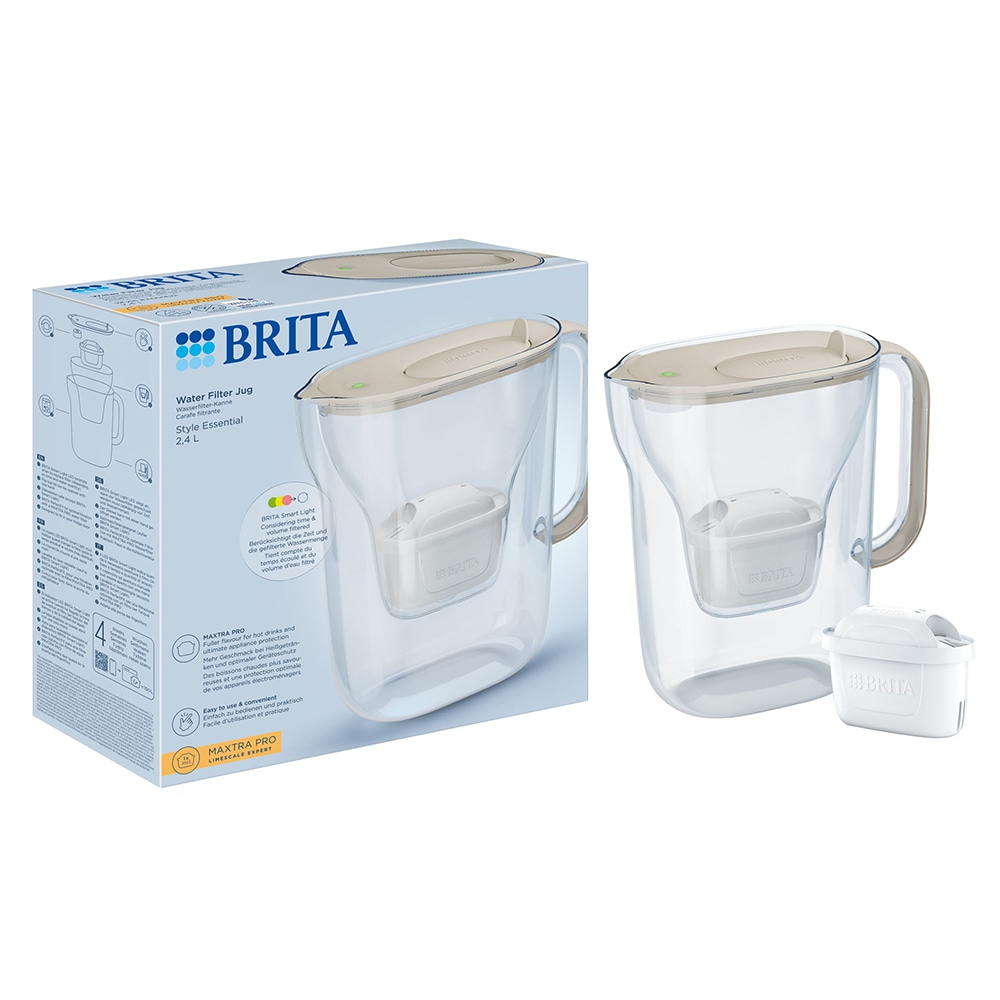 Cana filtranta BRITA Style Essential Maxtra Pro BR1057792, 2.4l, bej-transparent