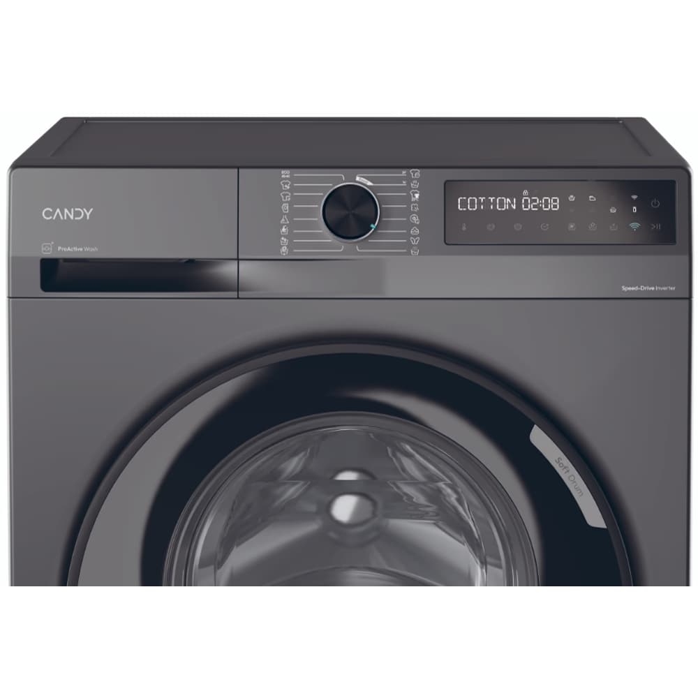 Masina de spalat rufe frontala CANDY ProWash 500 BR 48B6G-S, Steam, 8 kg, 1400rpm, Clasa A, Wi-Fi, antracit