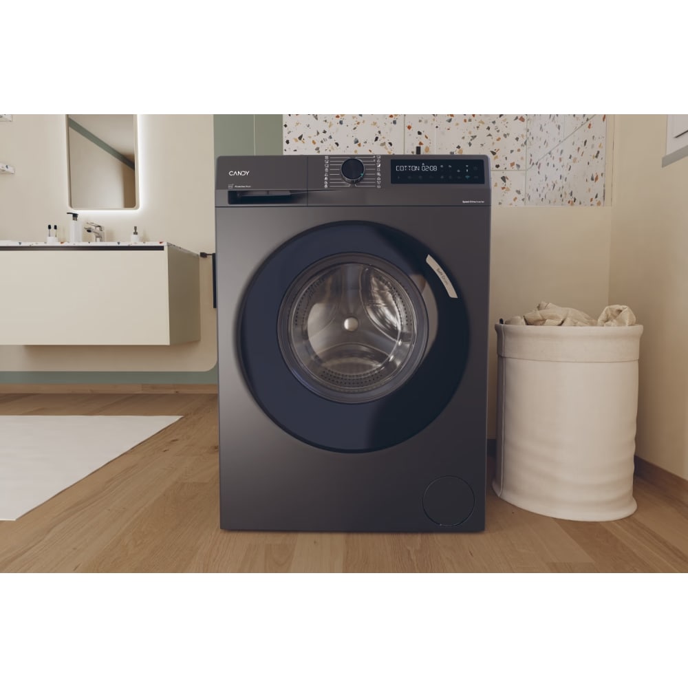 Masina de spalat rufe frontala CANDY ProWash 500 BR 48B6G-S, Steam, 8 kg, 1400rpm, Clasa A, Wi-Fi, antracit