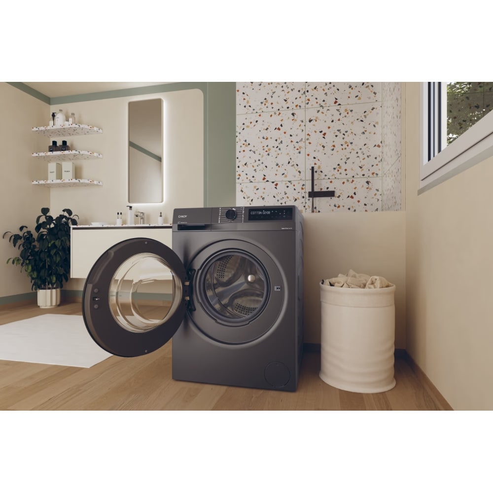 Masina de spalat rufe frontala CANDY ProWash 500 BR 48B6G-S, Steam, 8 kg, 1400rpm, Clasa A, Wi-Fi, antracit