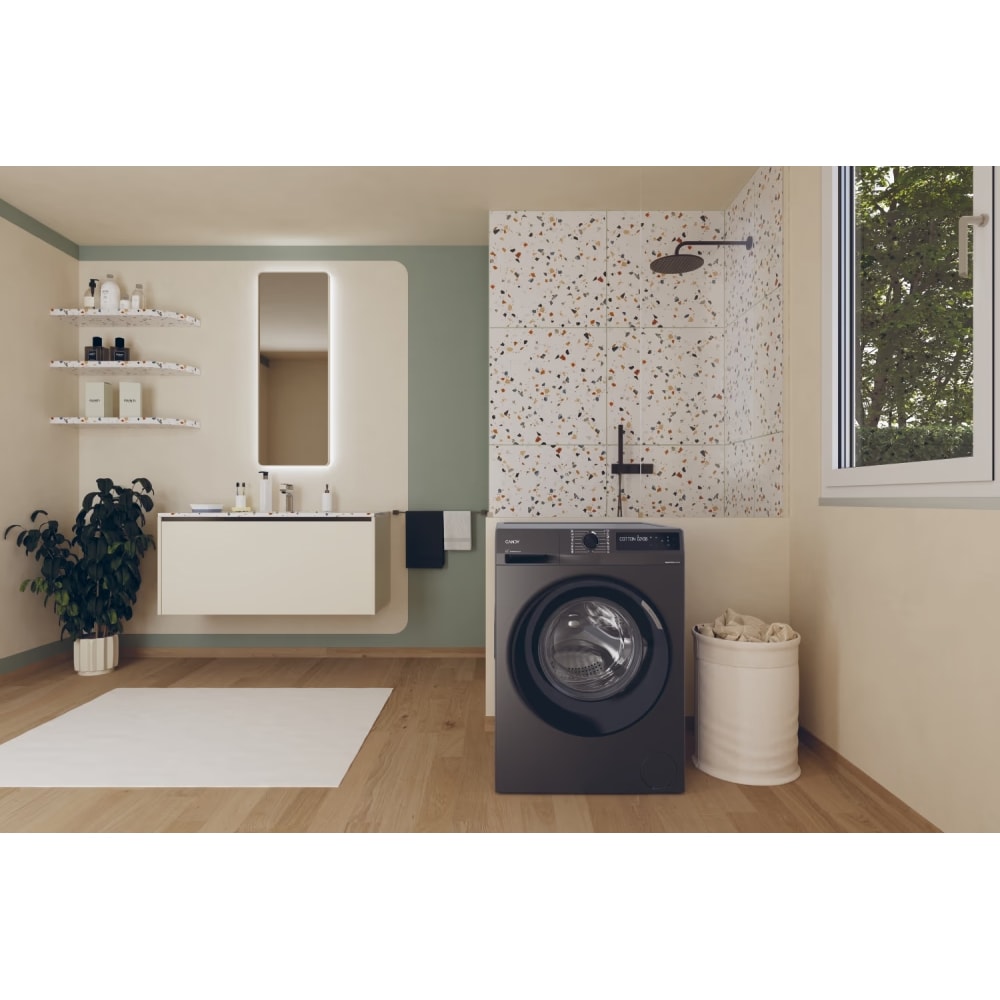 Masina de spalat rufe frontala CANDY ProWash 500 BR 48B6G-S, Steam, 8 kg, 1400rpm, Clasa A, Wi-Fi, antracit