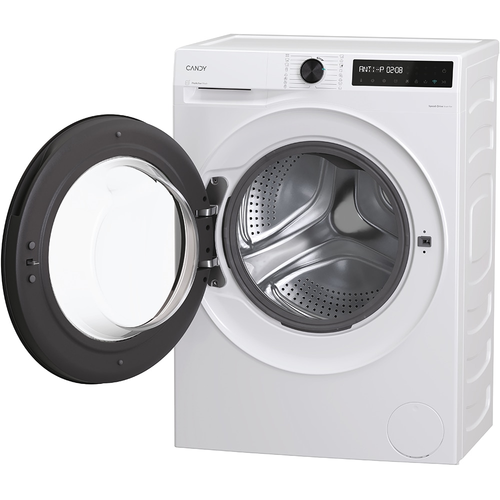 Masina de spalat rufe frontala slim CANDY BR 48SBL6-S, ProActive Wash, 8 kg, 1400rpm, Clasa A, Wi-Fi, alb
