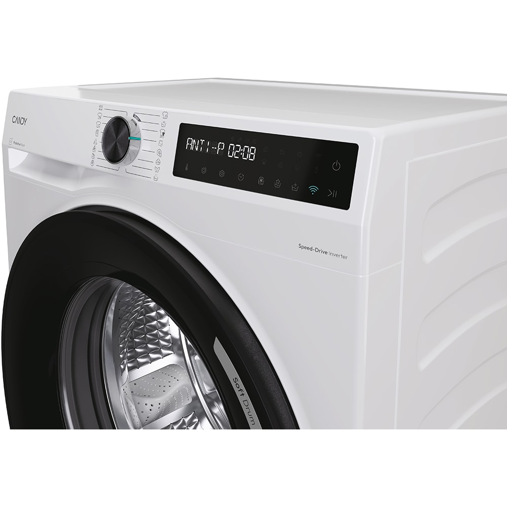 Masina de spalat rufe frontala slim CANDY BR 48SBL6-S, ProActive Wash, 8 kg, 1400rpm, Clasa A, Wi-Fi, alb
