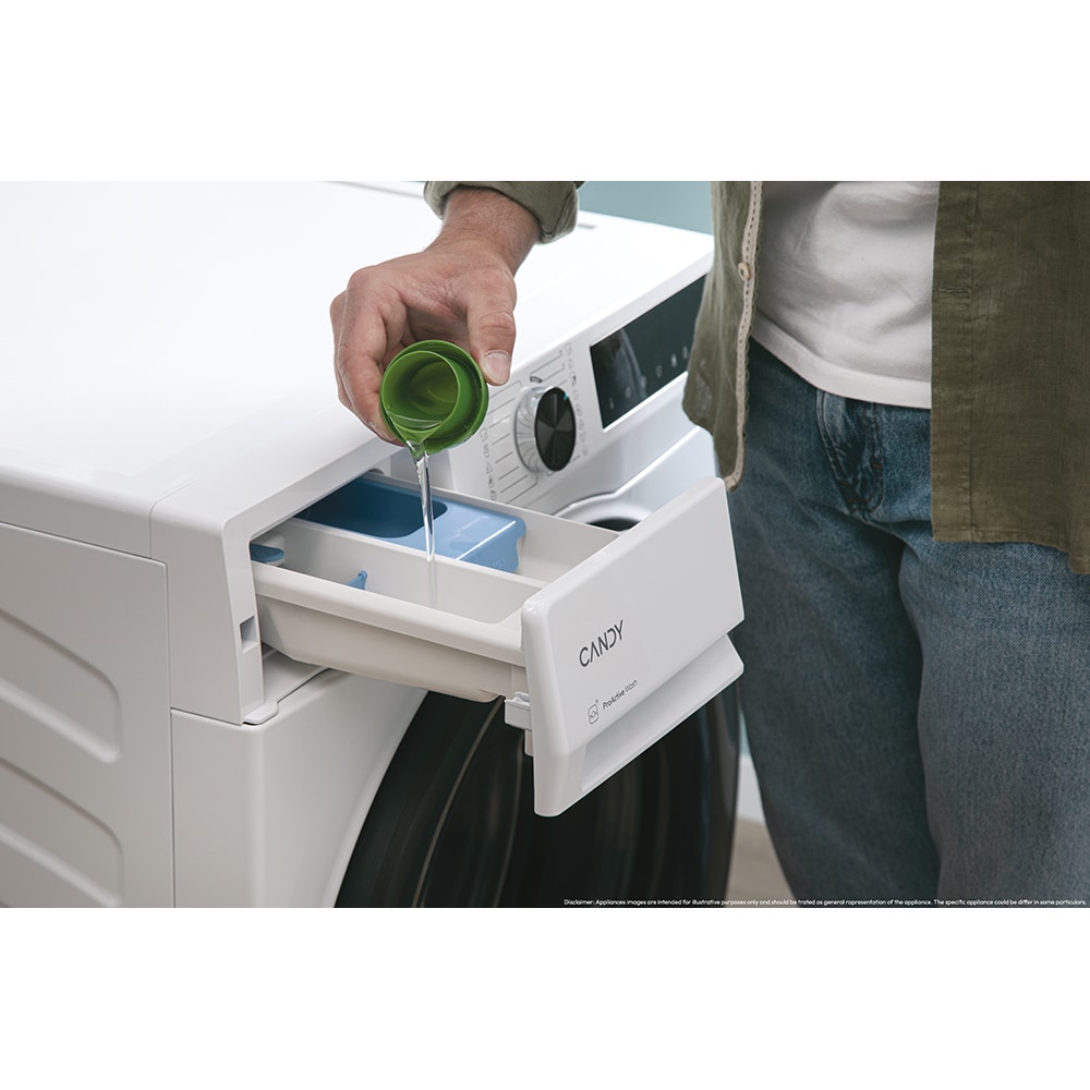 Masina de spalat rufe frontala slim CANDY BR 48SBL6-S, ProActive Wash, 8 kg, 1400rpm, Clasa A, Wi-Fi, alb