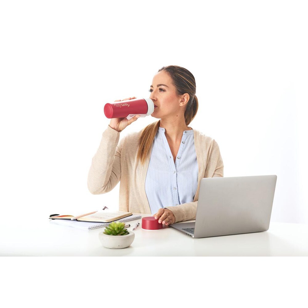 Sticla filtranta LAICA BR70B00, 0.55l, rosu-alb