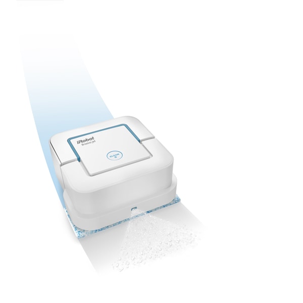 Mop robot iRobot Braava Jet 240, autonomie max 120 min, iAdapt 2.0, alb-bleu