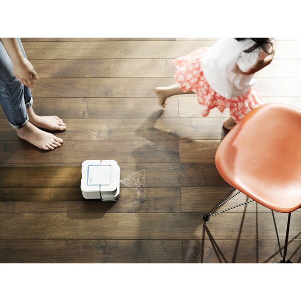 Mop robot iRobot Braava Jet 240, autonomie max 120 min, iAdapt 2.0, alb-bleu