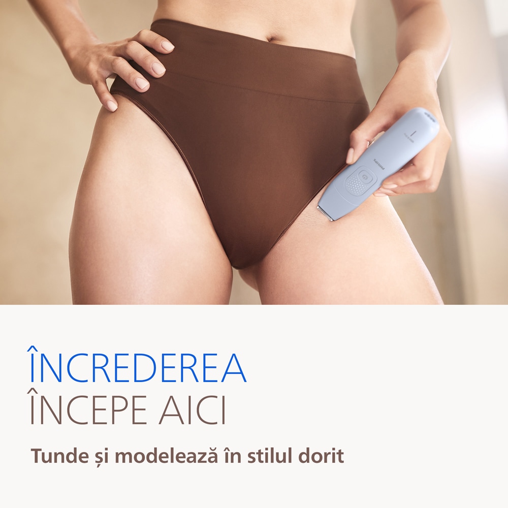 Epilator PHILIPS Series 8000 BRE711/00, 32 pensete, 2 viteze, 5 accesorii, acumulator, mov