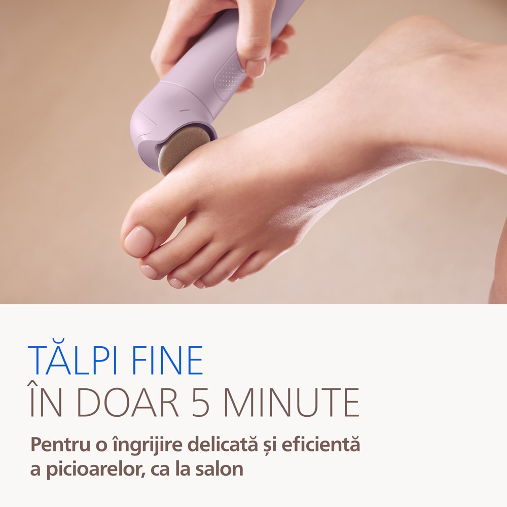 Epilator PHILIPS Seria 9000 BRE728/00, 32 pensete, 2 viteze, 8 accesorii, acumulator, mov