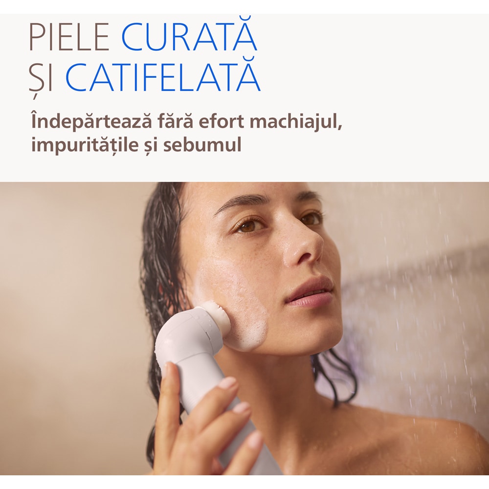 Aparat de ras pentru femei PHILIPS Seria 9900 BRE748/00, 2 viteze, 7 accesorii, acumulator, gri