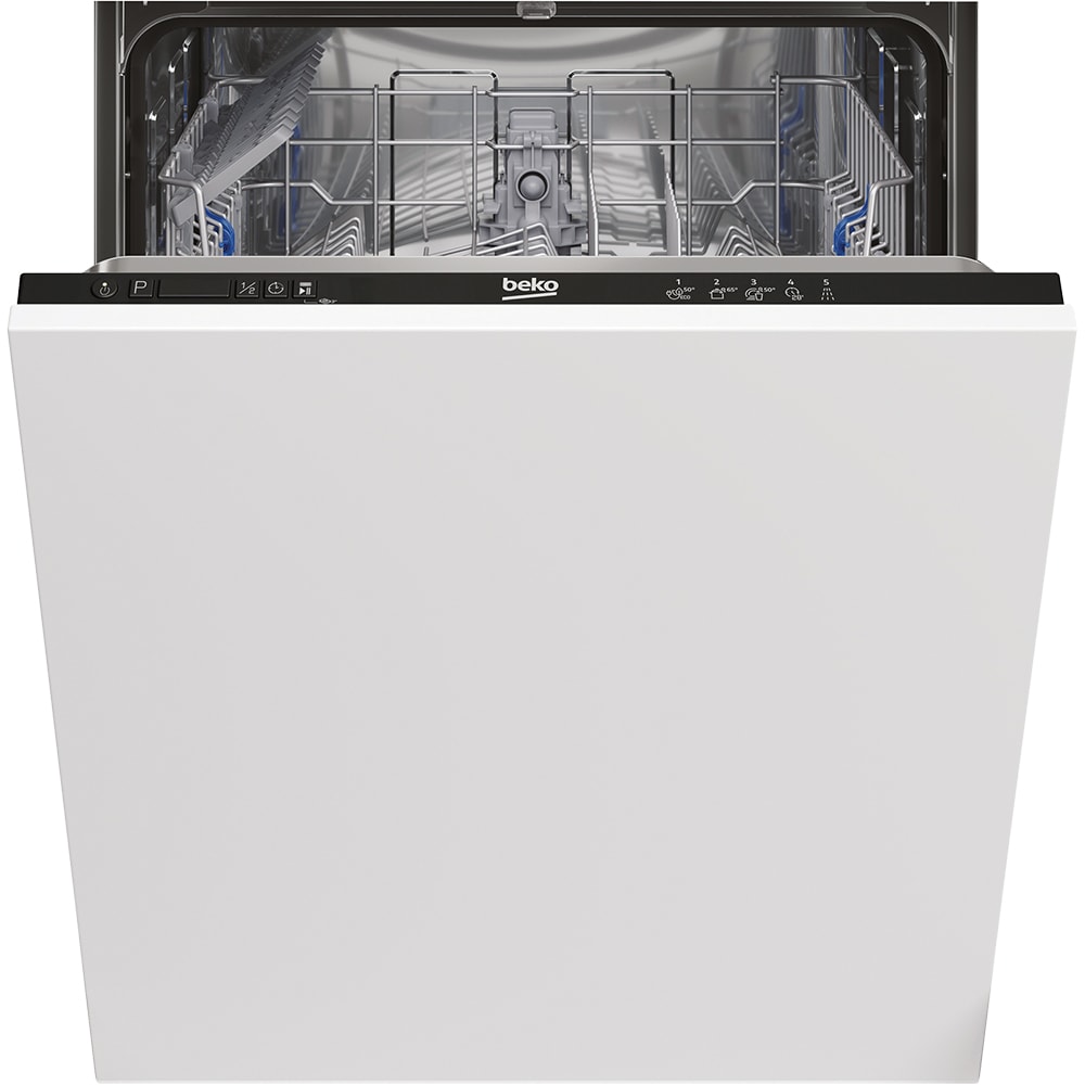 Masina de spalat vase incorporabila BEKO BRI63491, 14 seturi, 5 programe, 60 cm, Clasa D, panou comanda negru