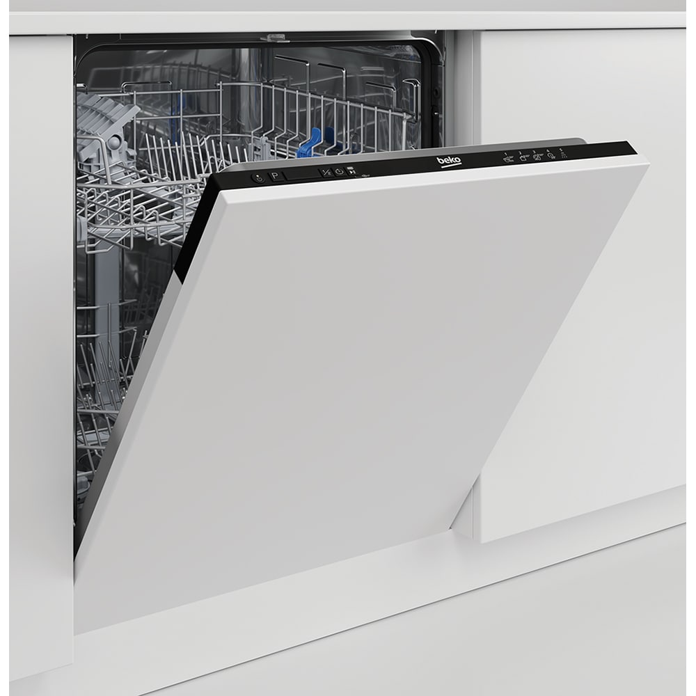 Masina de spalat vase incorporabila BEKO BRI63491, 14 seturi, 5 programe, 60 cm, Clasa D, panou comanda negru