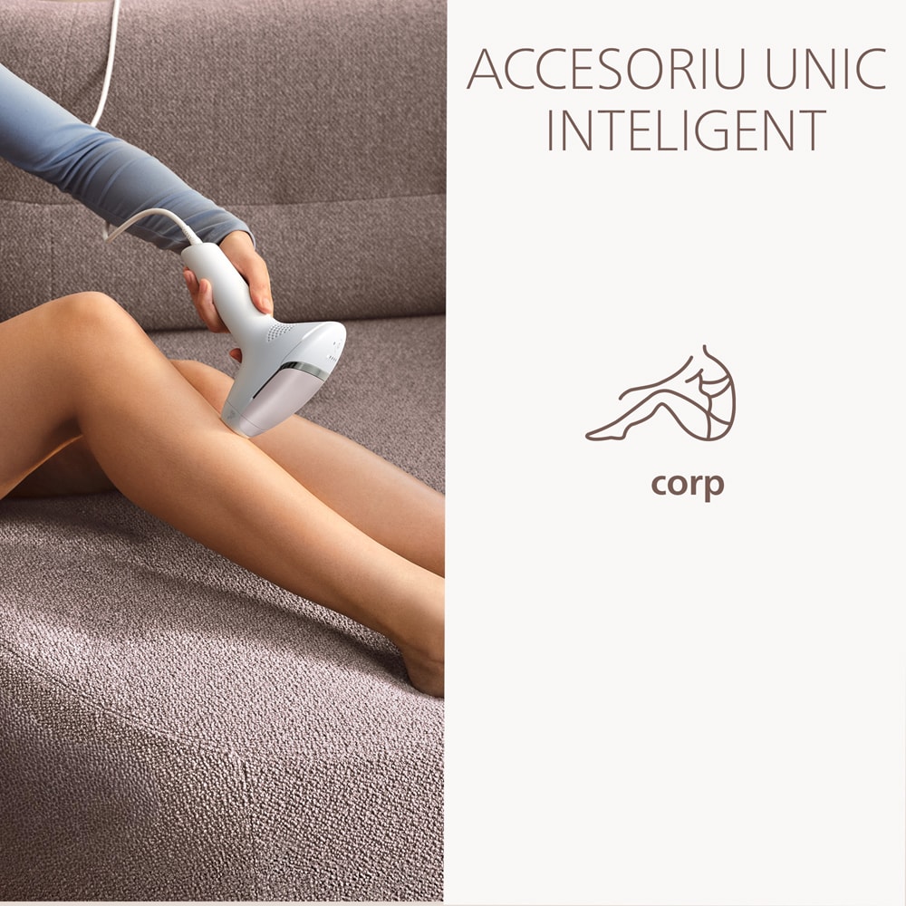 Epilator IPL PHILIPS Lumea 7000 BRI930/00, 500.000 de impulsuri, 1 accesoriu, roz