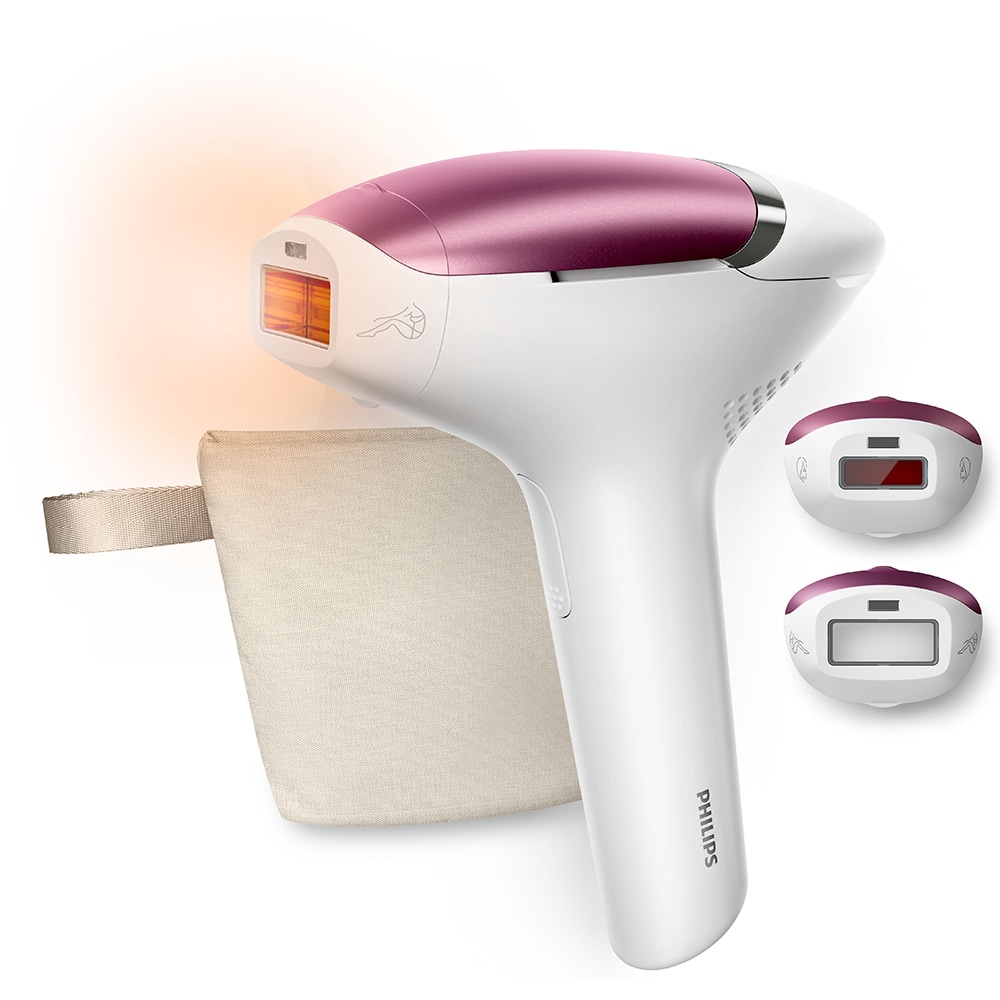 Epilator IPL PHILIPS Lumea 8000 BRI934/00, 500.000 de impulsuri, 2 accesorii, roz
