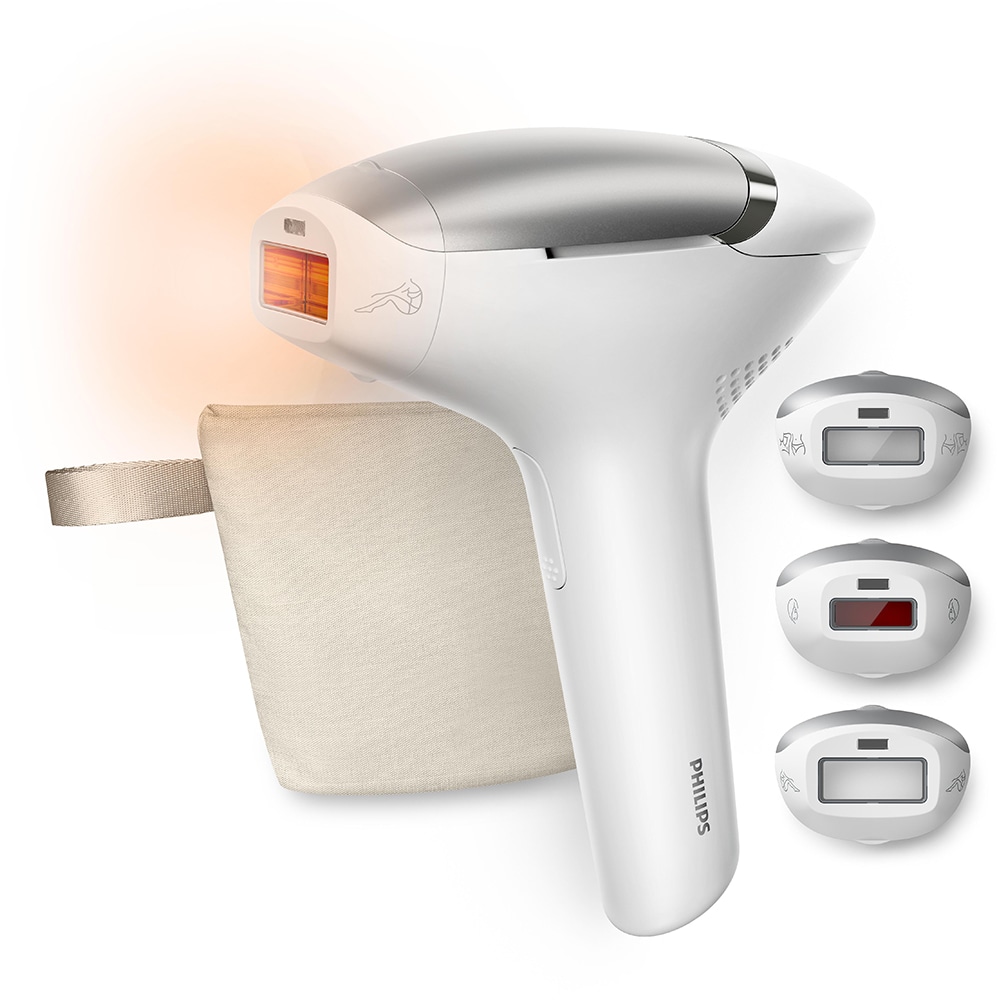 Epilator IPL PHILIPS Lumea 9000 BRI936/00, 500.000 de impulsuri, 3 accesorii, alb