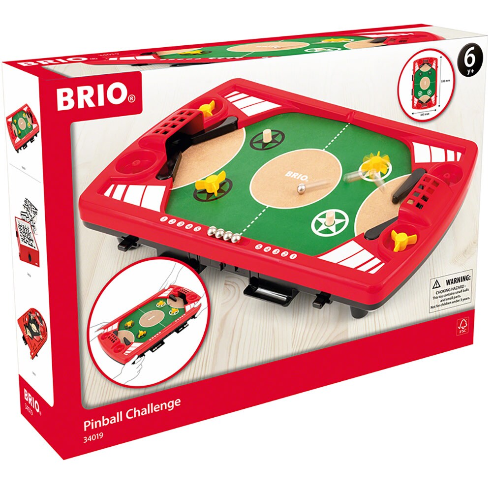 Joc de societate BRIO Pinball BRIO0198, 6 ani+, 2 jucatori
