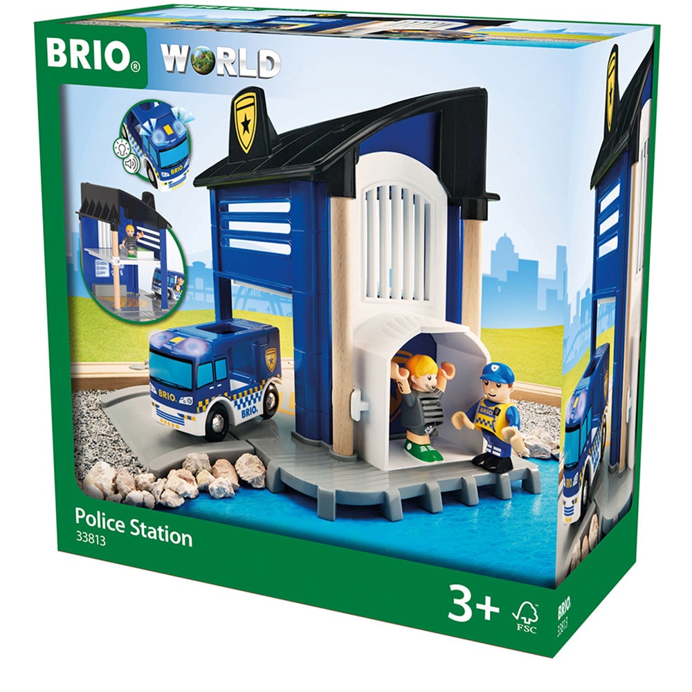 Set BRIO Sectia de politie BRIO8133, 3 ani+, multicolor