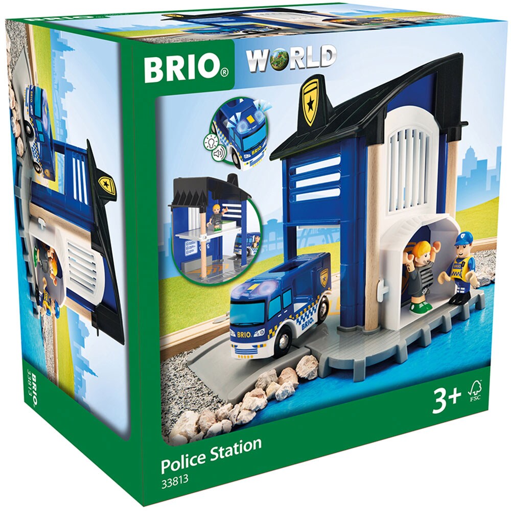 Set BRIO Sectia de politie BRIO8133, 3 ani+, multicolor