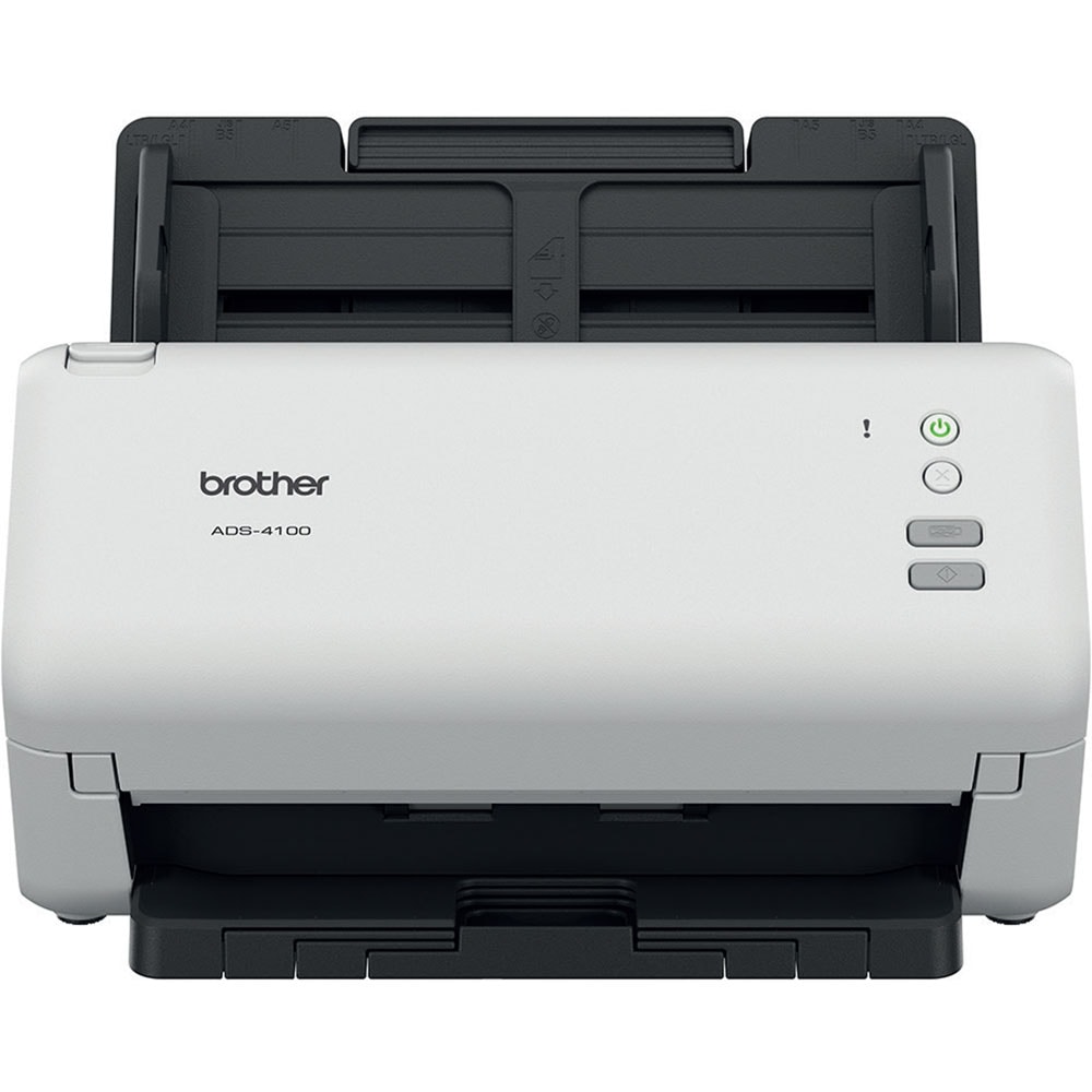 Scanner Brother ADS-4100, A4, USB, Retea, alb