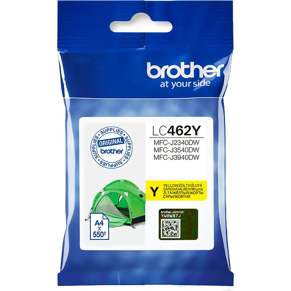 Cartus original BROTHER LC462Y, galben