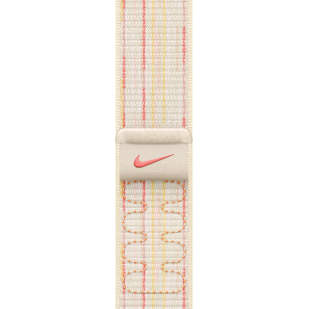 Bratara pentru APPLE Watch 40mm Sport Loop Starlight/Pink Nike, MC1Q4ZM/A