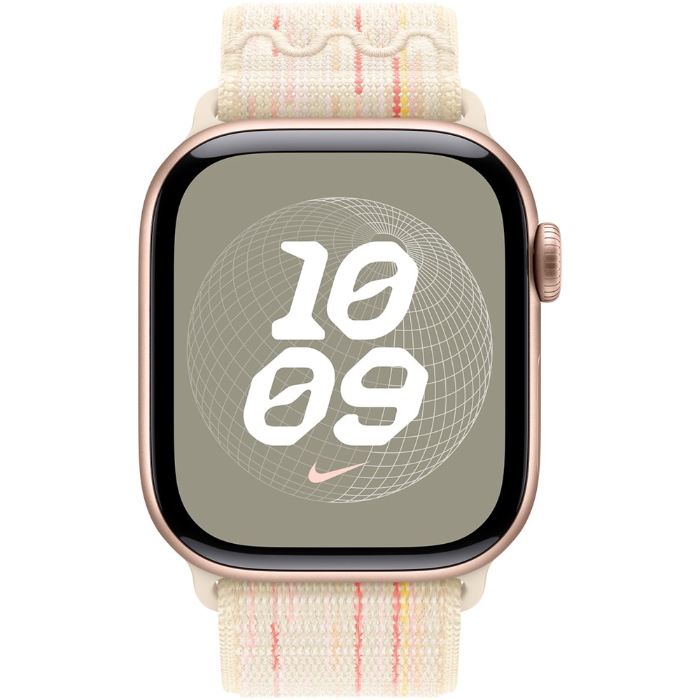 Bratara pentru APPLE Watch 40mm Sport Loop Starlight/Pink Nike, MC1Q4ZM/A