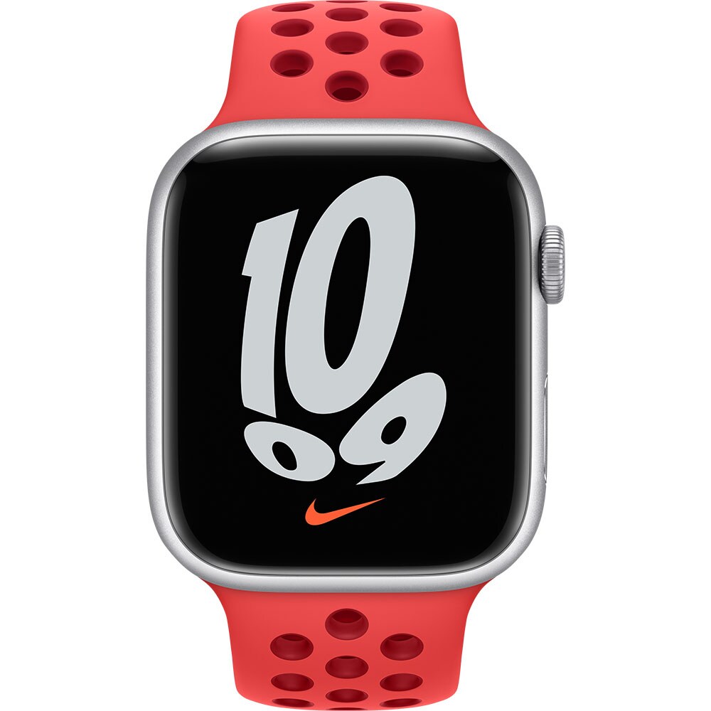 Bratara pentru APPLE Watch 41mm Bright Crimson/Gym Red Nike Sport Band, MPGW3ZM/A
