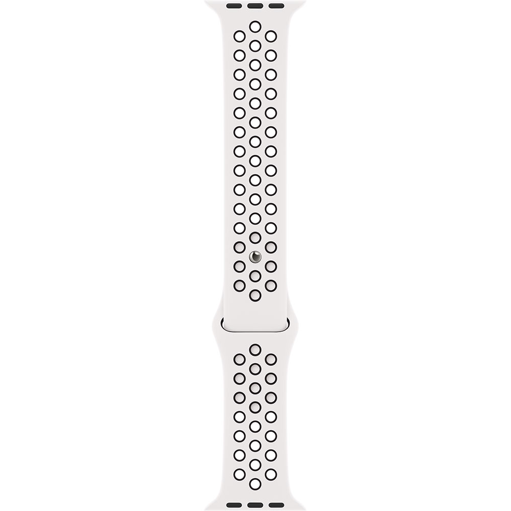Bratara pentru APPLE Watch 45mm Summit White/Black Nike Sport Loop, MPJ03ZM/A