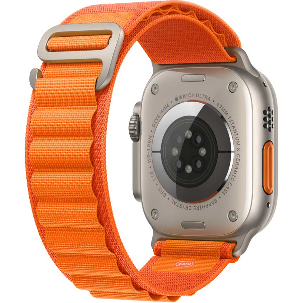 Bratara pentru APPLE Watch 49mm Orange Alpine Loop - Medium, MQE03ZM/A