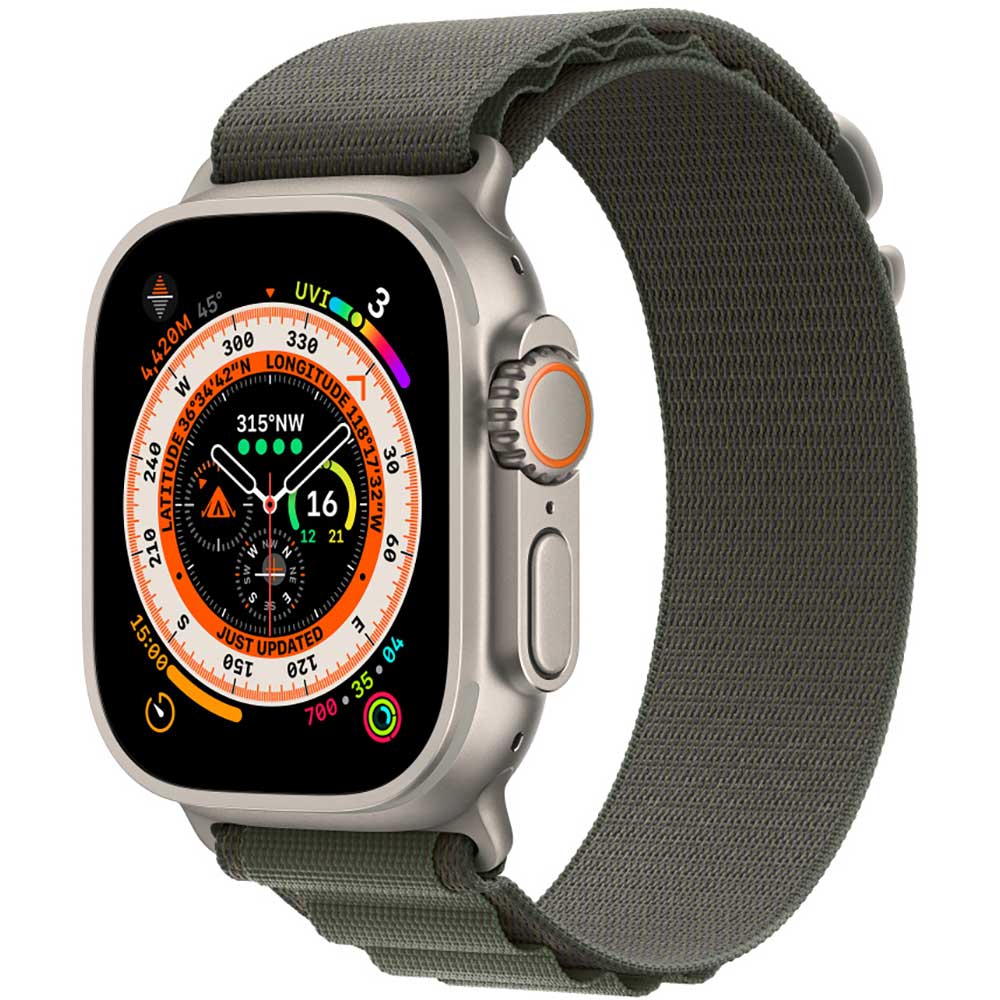 Bratara pentru APPLE Watch 49mm Green Alpine Loop - Medium, MQE33ZM/A