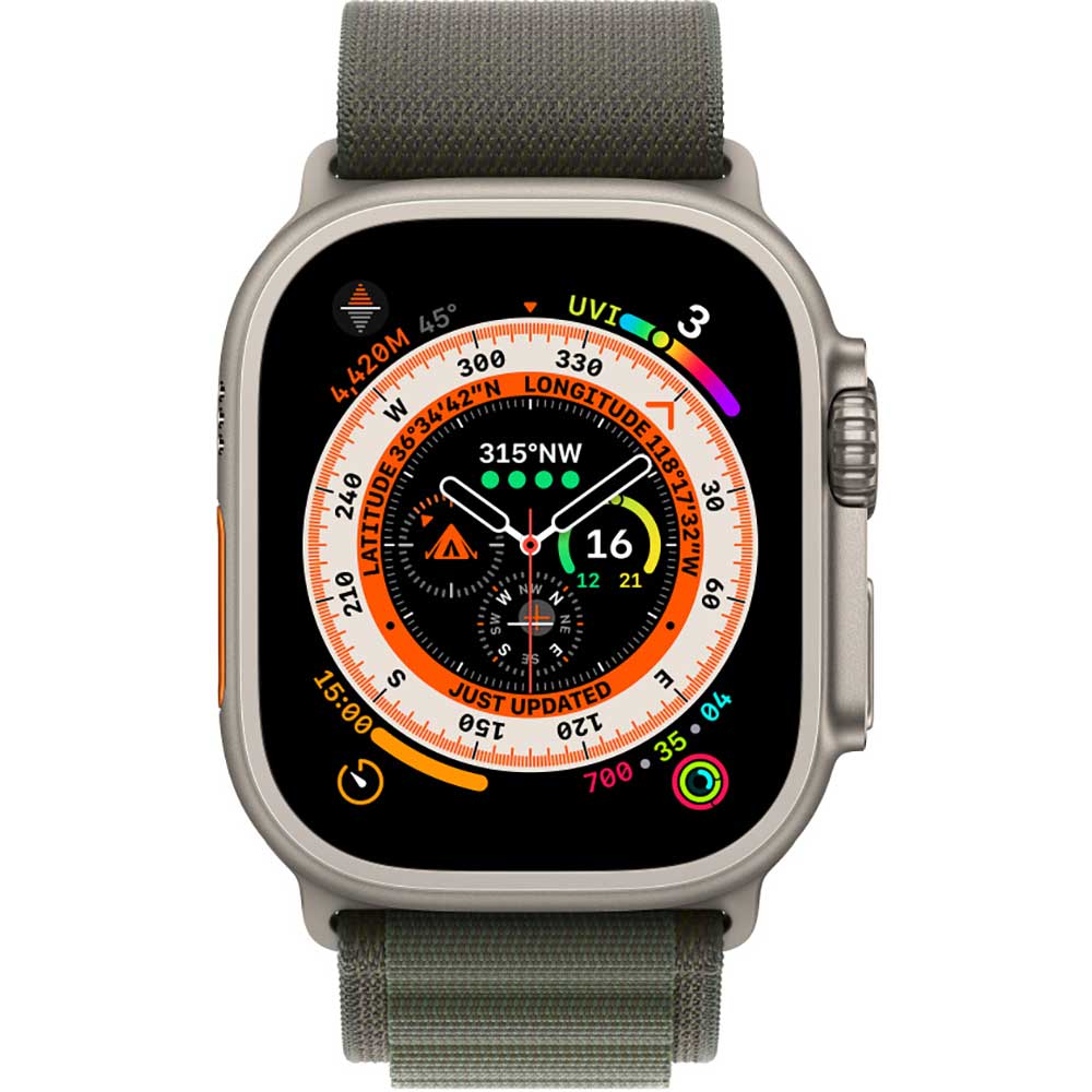 Bratara pentru APPLE Watch 49mm Green Alpine Loop - Medium, MQE33ZM/A