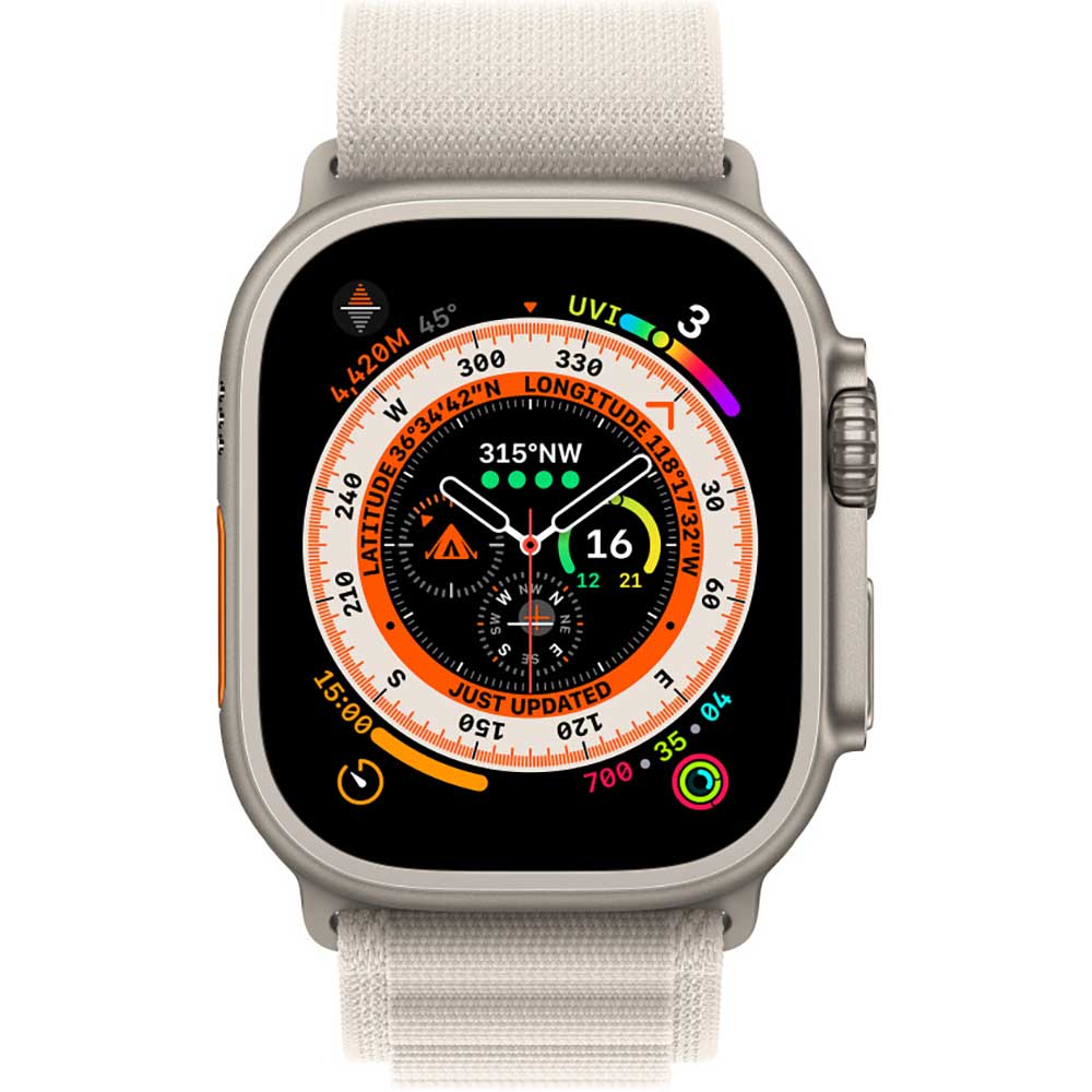 Bratara pentru APPLE Watch 49mm Starlight Alpine Loop - Large, MQE73ZM/A
