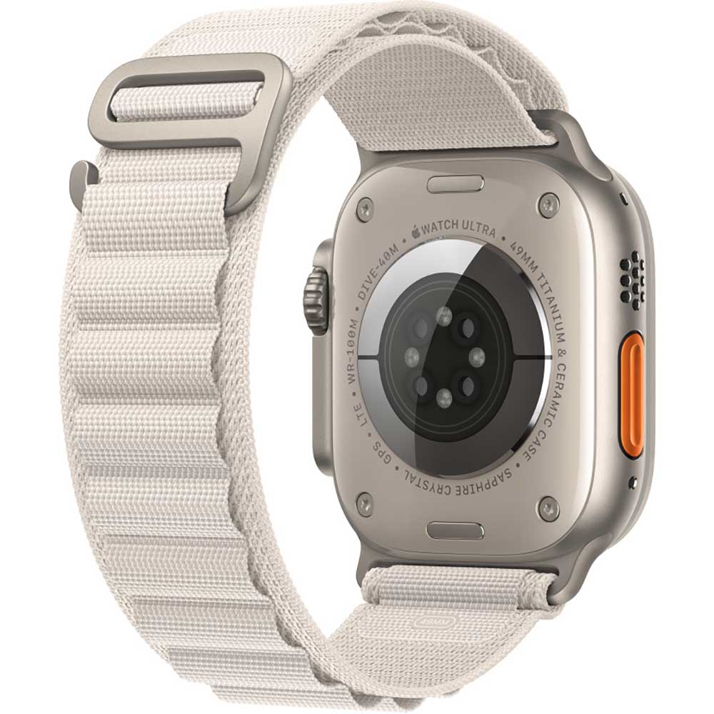 Bratara pentru APPLE Watch 49mm Starlight Alpine Loop - Large, MQE73ZM/A