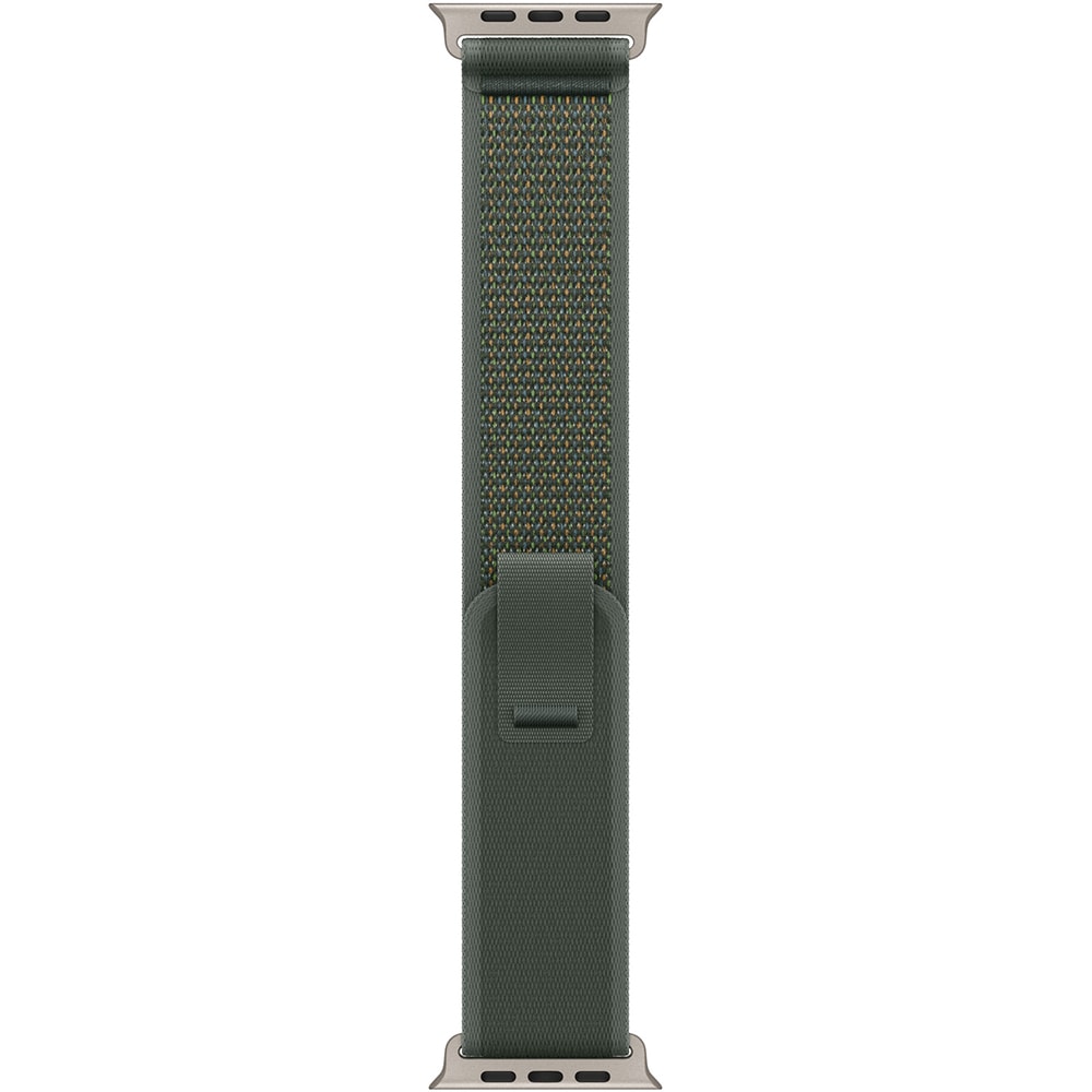 Bratara pentru APPLE Watch 49mm Green Trail Loop - S/M - Natural Titanium Finish, MXTN3ZM/A