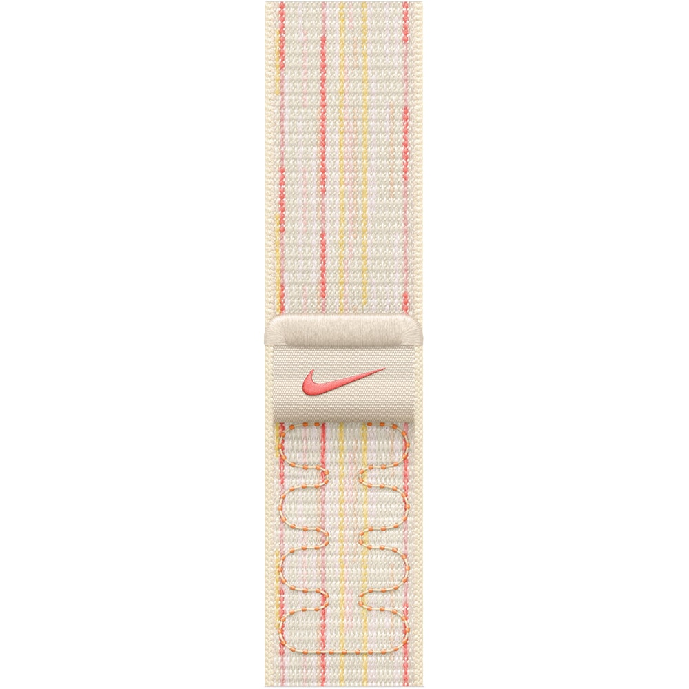 Bratara pentru APPLE Watch 46mm Sport Loop Starlight/Pink Nike, MYJE3ZM/A