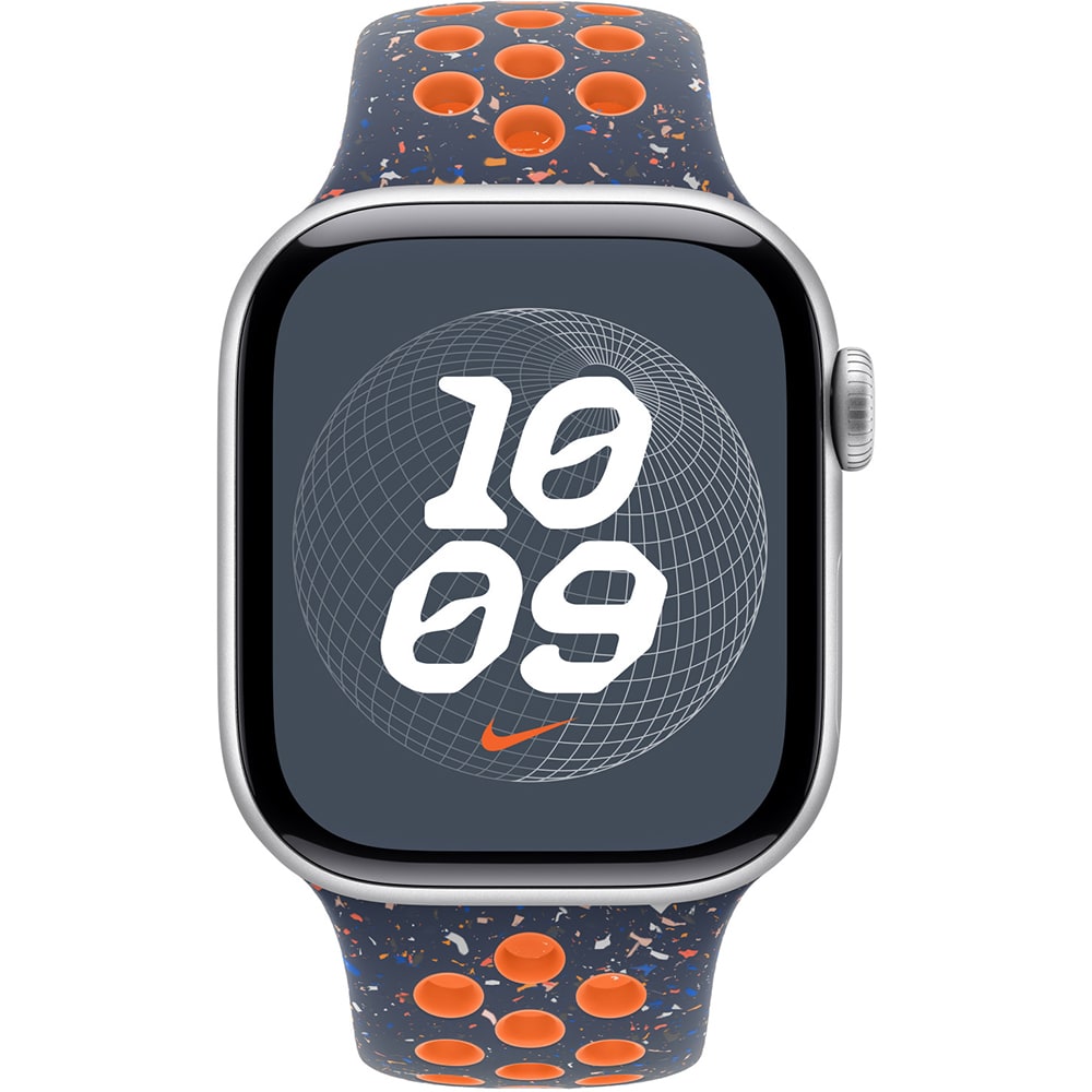 Bratara pentru APPLE Watch 46mm Sport Blue Flame Nike - S/M, MYLA3ZM/A