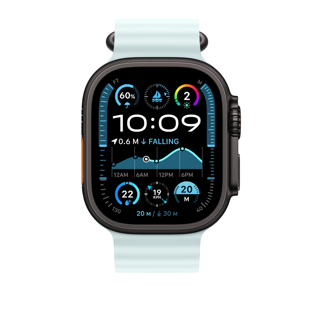 Bratara pentru APPLE Watch 49mm Iceblue Ocean - Black Titanium Finish, MYP83ZM/A