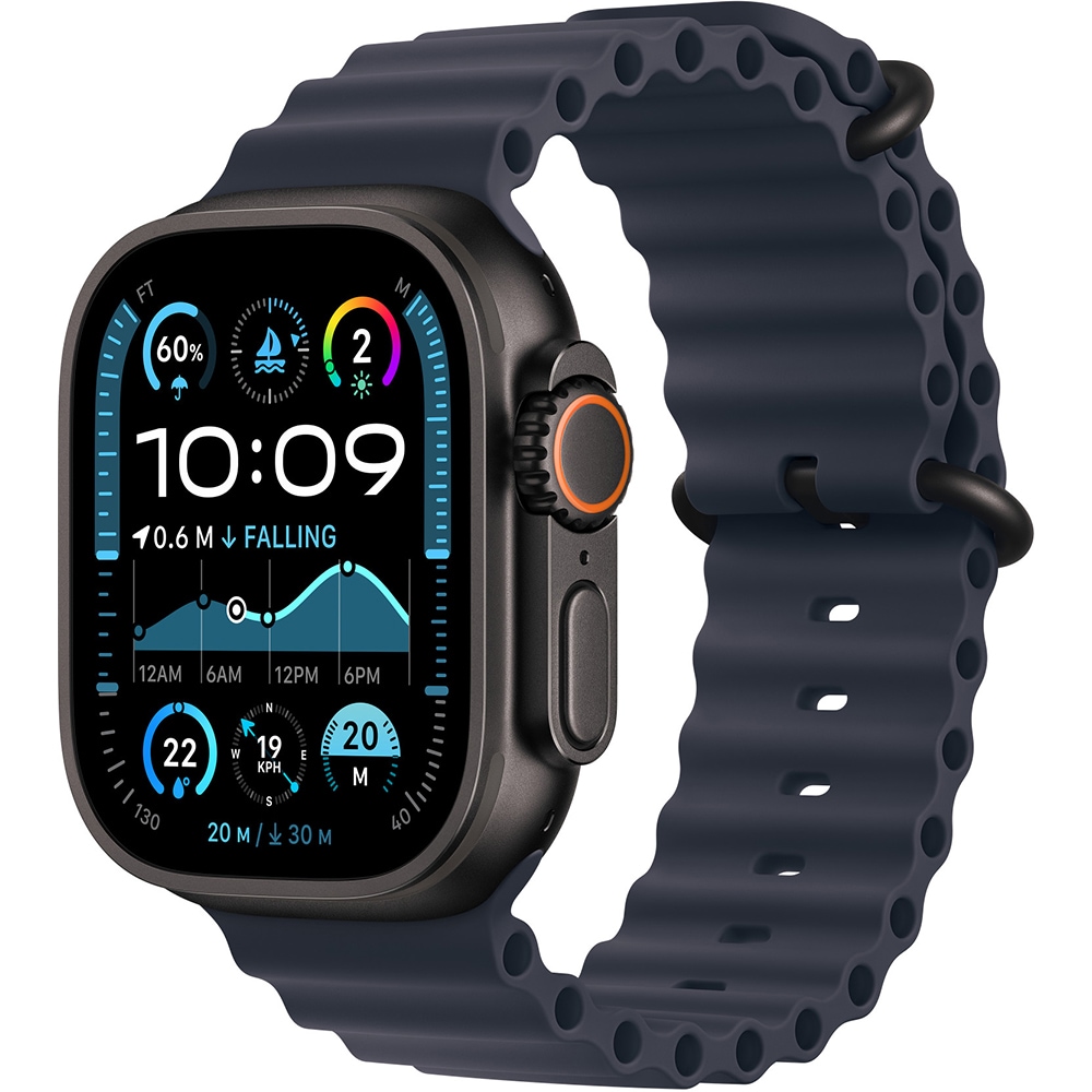 Extensie bratara pentru APPLE Watch 49mm Navy Ocean - Black Titanium Finish, MYPC3ZM/A