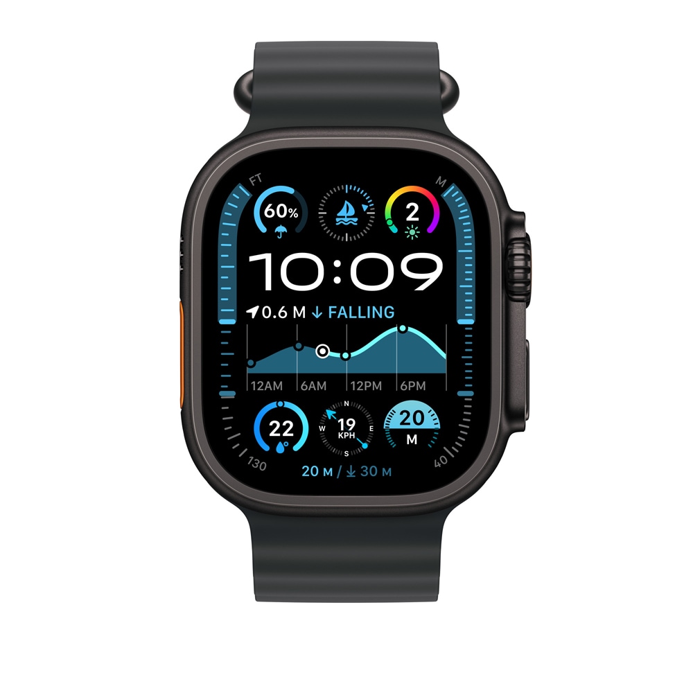 Bratara pentru APPLE Watch 49mm Black Ocean - Black Titanium Finish, MYPD3ZM/A