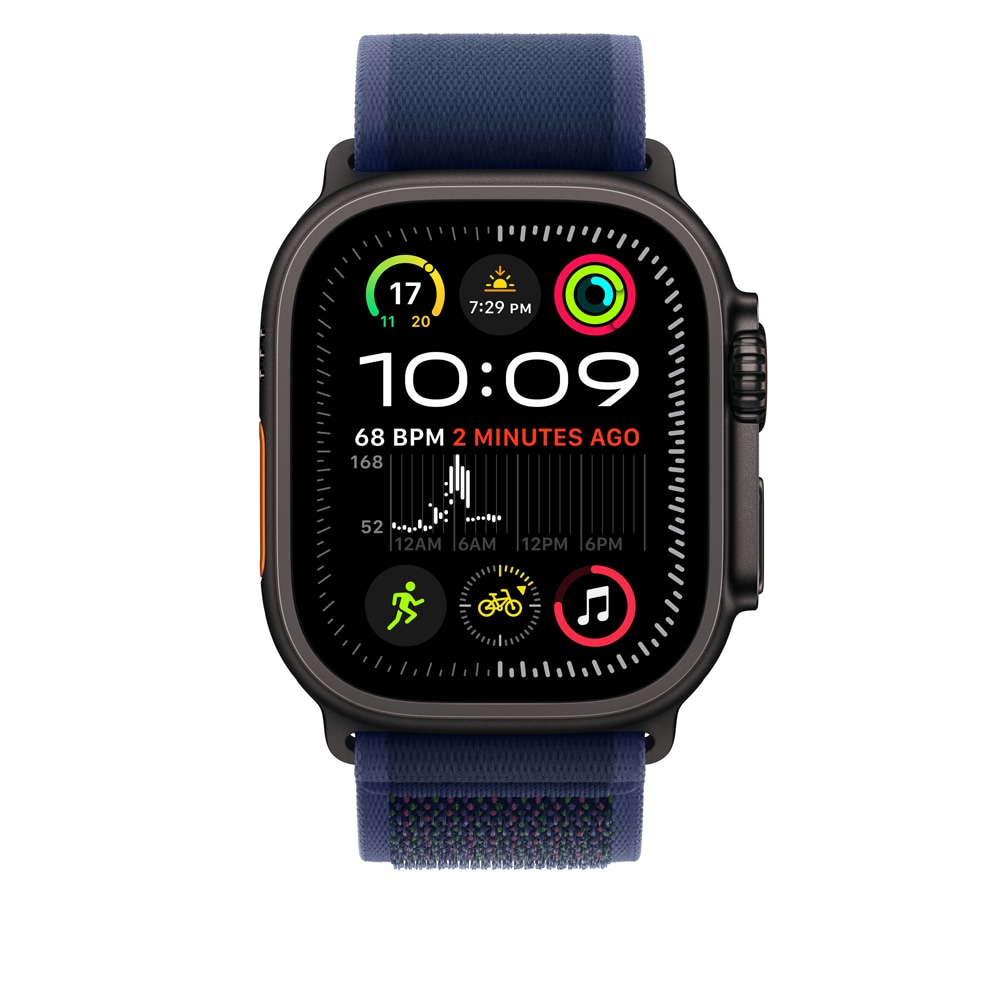 Bratara pentru APPLE Watch 49mm Blue Trail Loop - S/M - Black Titanium Finish, MYQ73ZM/A