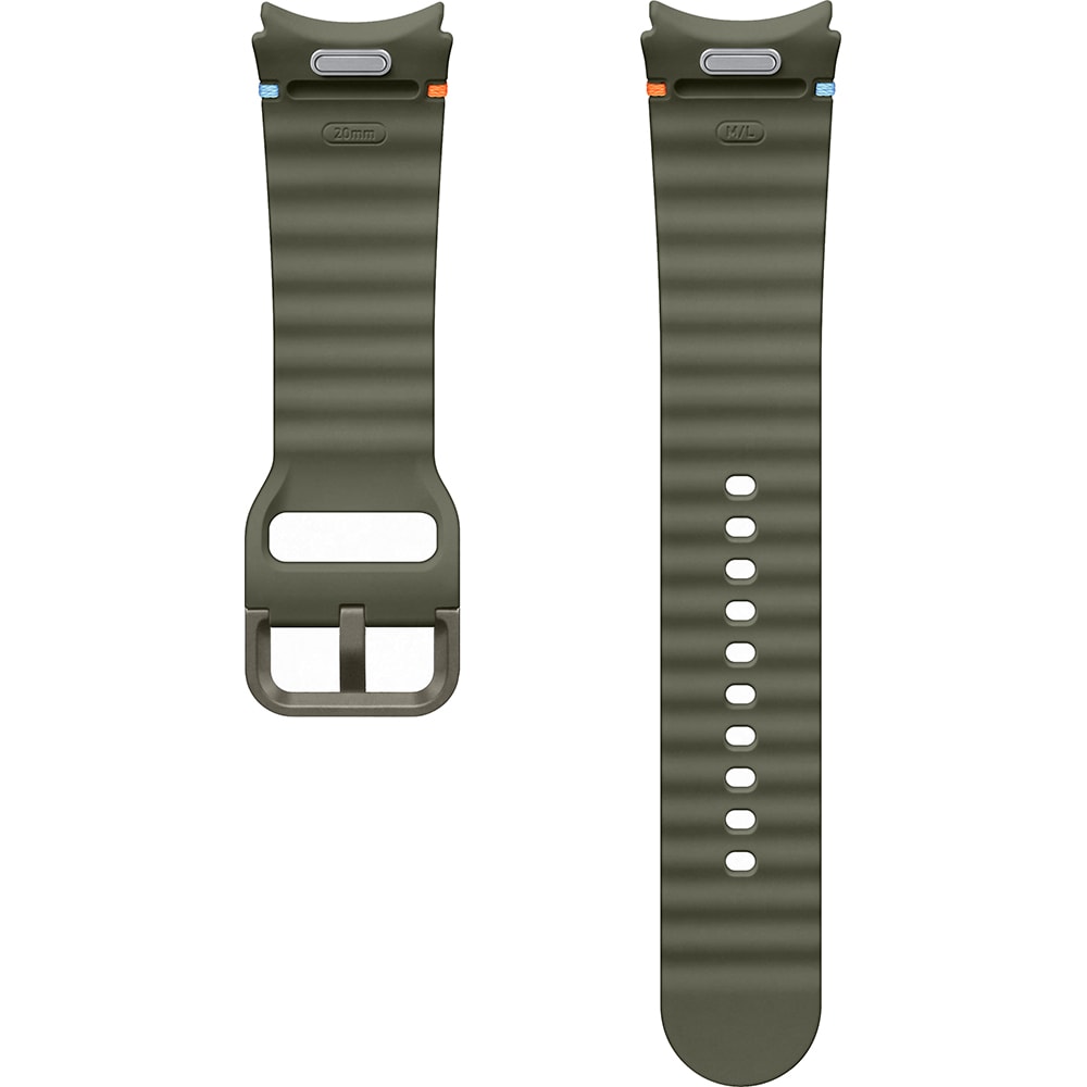Bratara Sport Band (Medium/Large) pentru SAMSUNG Galaxy Watch7, ET-SNL31LKEGEU, Green
