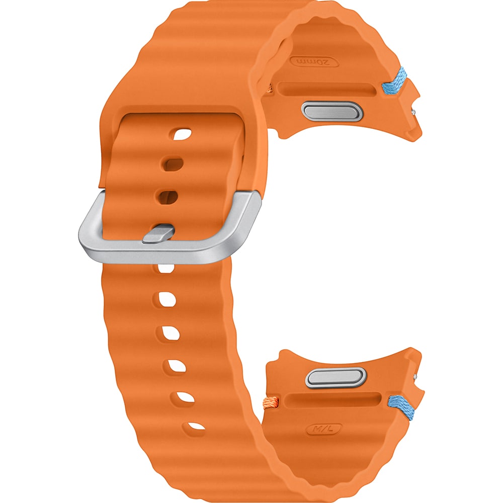 Bratara Sport Band (Medium/Large) pentru SAMSUNG Galaxy Watch7, ET-SNL31LOEGEU, Orange