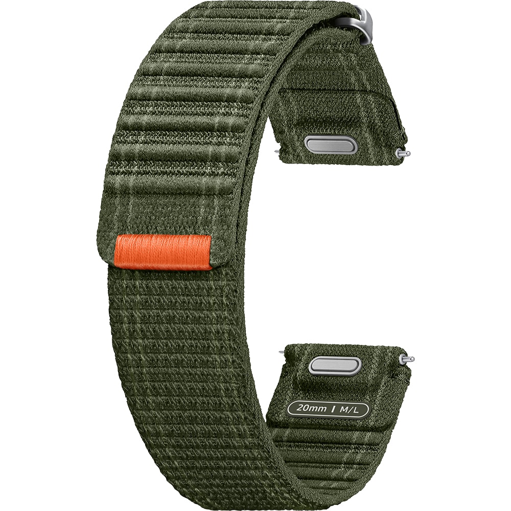 Bratara Fabric Band (Medium/Large) pentru SAMSUNG Galaxy Watch7, ET-SVL31LKEGEU, Green