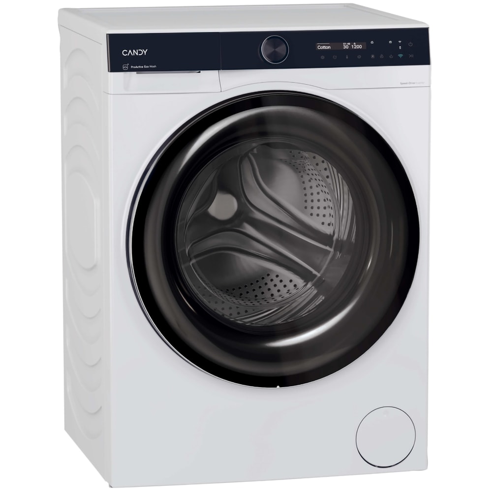 Masina de spalat rufe frontala CANDY BS B12B8-S, ProActive EcoWash, 12 kg, 1400rpm, Clasa A, Wi-Fi, alb