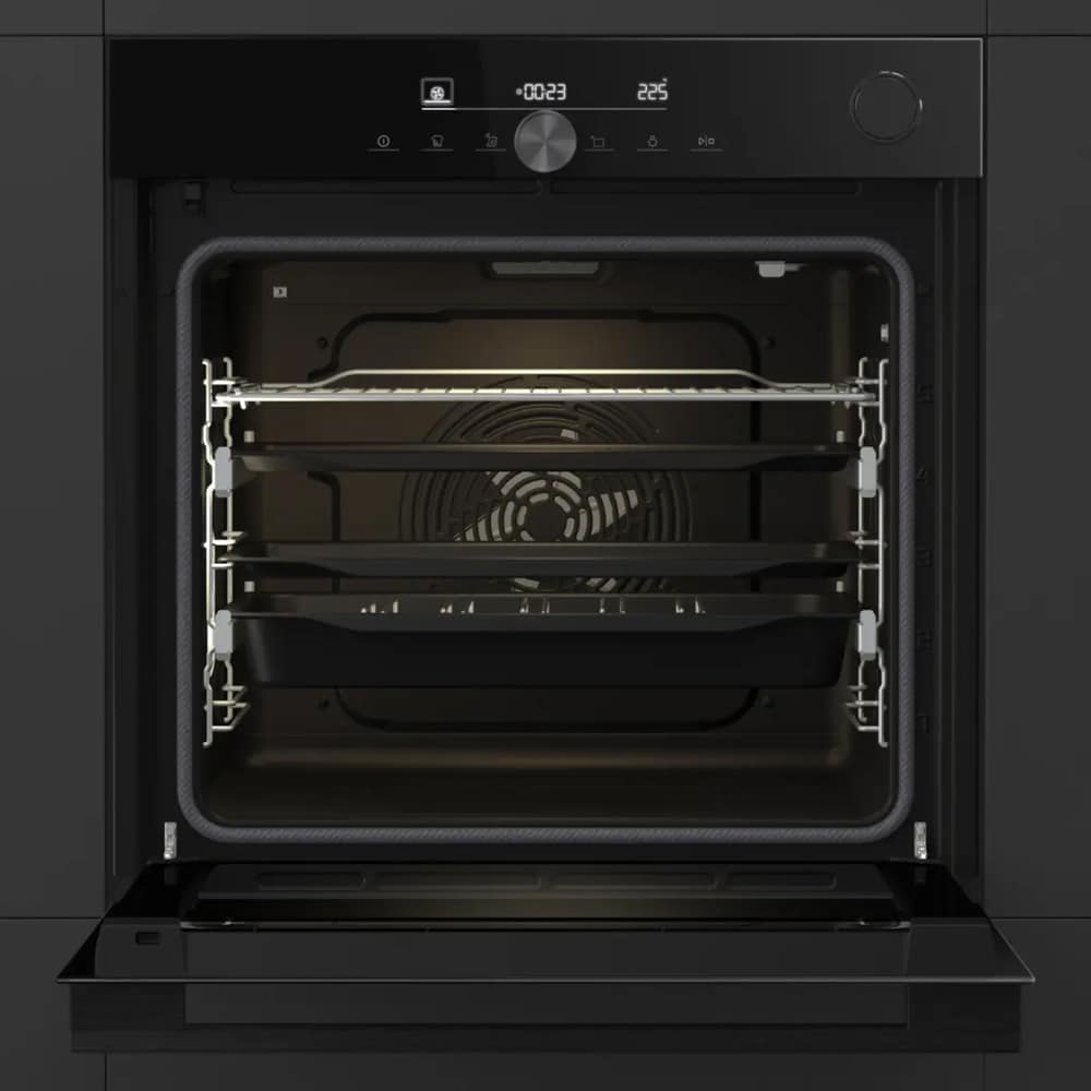 Cuptor incorporabil HISENSE BSA6633PBG8, Electric, Autocuratare pirolitica, 77 l, Clasa A+, Wi-Fi, negru