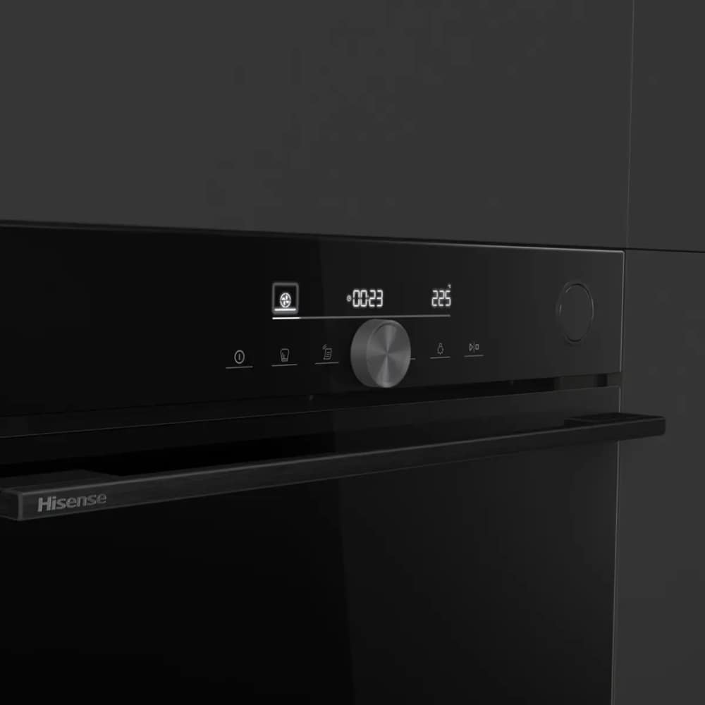 Cuptor incorporabil HISENSE BSA6633PBG8, Electric, Autocuratare pirolitica, 77 l, Clasa A+, Wi-Fi, negru