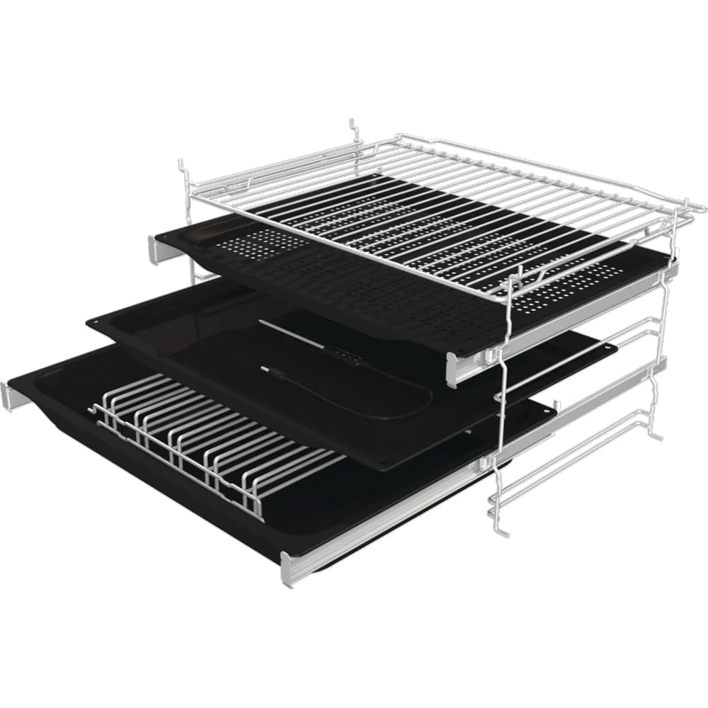 Cuptor incorporabil HISENSE BSA6633PBG8, Electric, Autocuratare pirolitica, 77 l, Clasa A+, Wi-Fi, negru