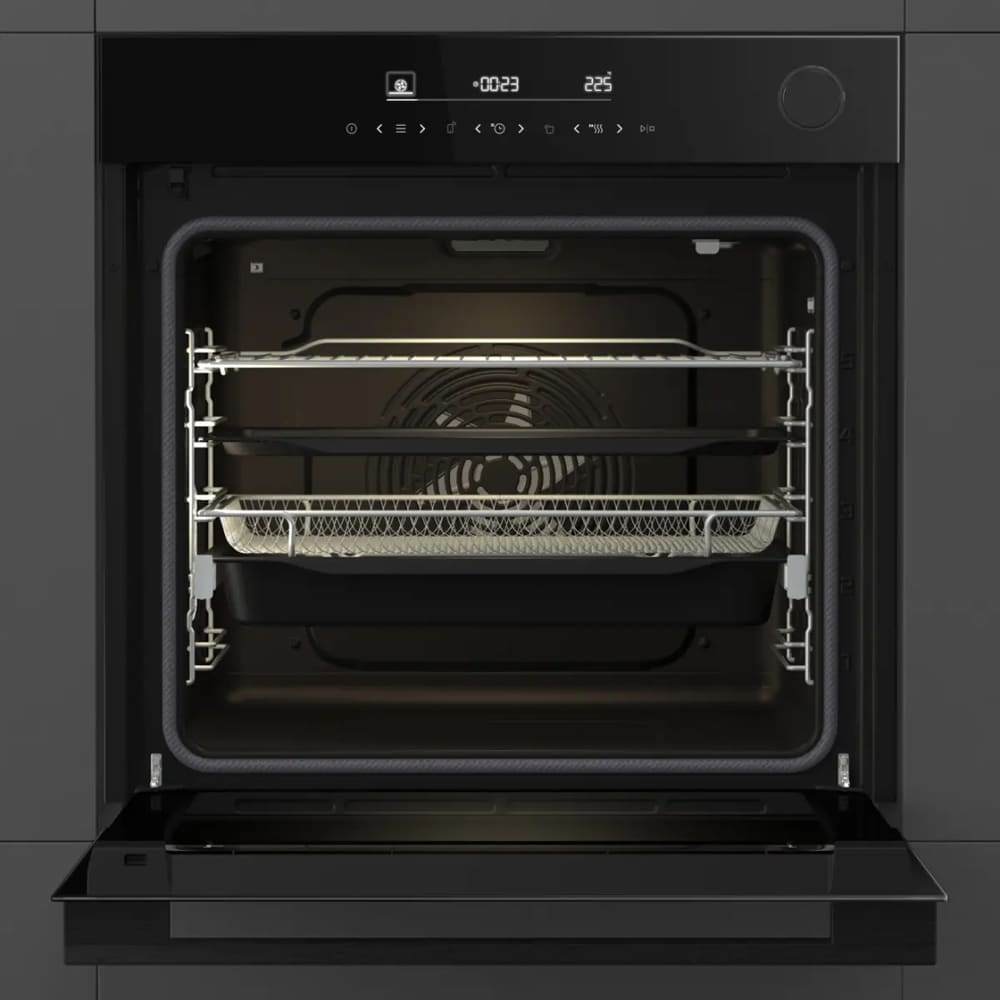 Cuptor incorporabil HISENSE BSA6634PBG8, Electric, Autocuratare pirolitica, 77 l, Clasa A+, Wi-Fi, negru