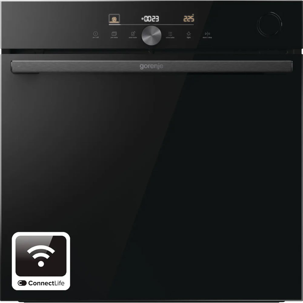 Cuptor incorporabil GORENJE BSA6747DGWI, Electric, Autocuratare catalitica, 77 l, Clasa A+, Wi-Fi, negru