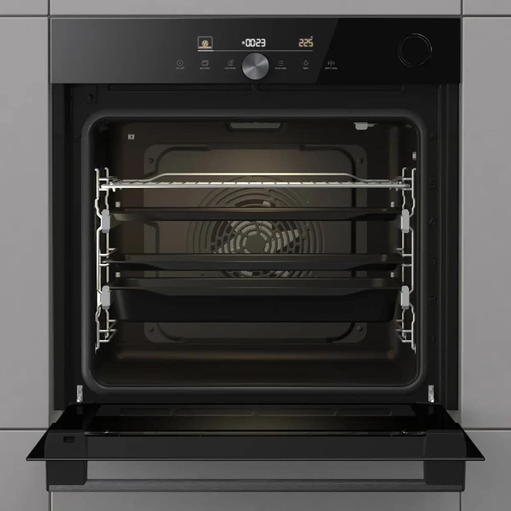 Cuptor incorporabil GORENJE BSA6747DGWI, Electric, Autocuratare catalitica, 77 l, Clasa A+, Wi-Fi, negru